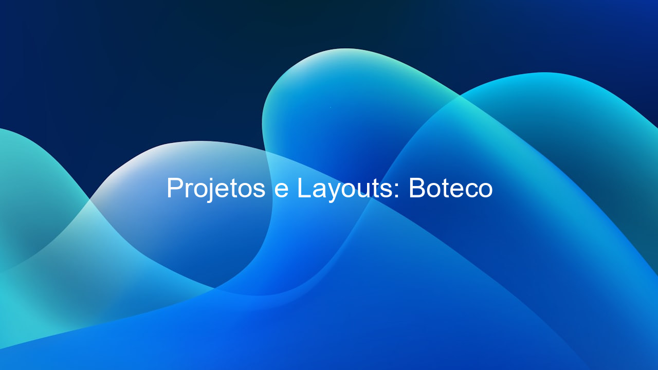 Projetos e Layouts: Boteco